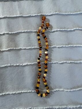 Amber teething necklace